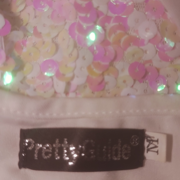 Pretty Guide Sequined Tank Top M - Picture 2 of 4